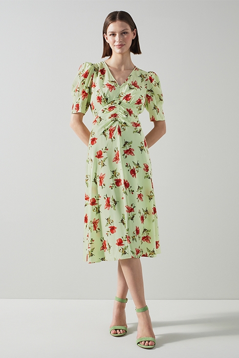 GABBI MIDI DRESS GREEN 4