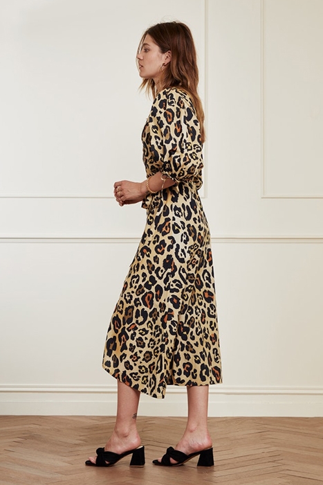 CHARLIE DRESS OATMEAL/TERRA COTTA 3