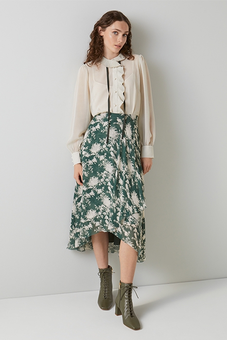 KRASNER MIDI SKIRT GREEN 3