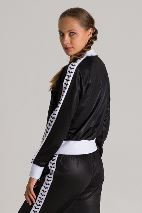 W RELAX IV TEAM JACKET SHINY BLACK WHITE BLACK 3