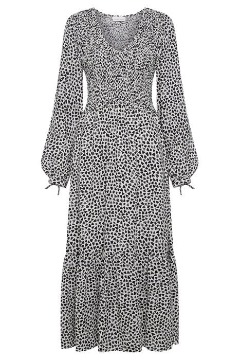 CORALINE DRESS CREAM WHITE/BLACK 1