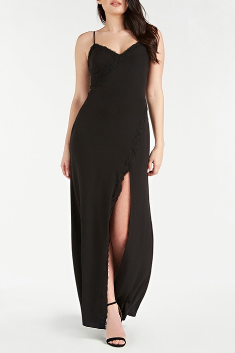 MALIBU MAXI DRESS JET BLACK A996 1