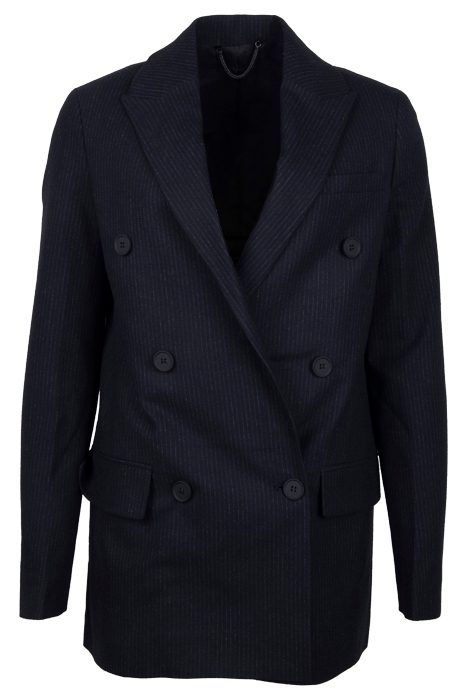 ASTRID STRIPE BLAZER BLACK 1