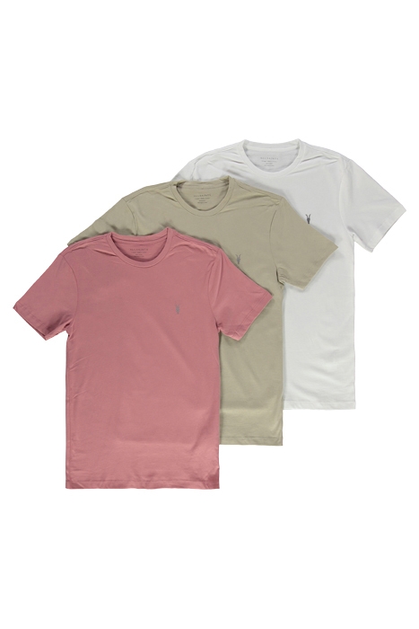 BRACE SS CREW 3 PK GREEN/PINK/OPT WHT 1