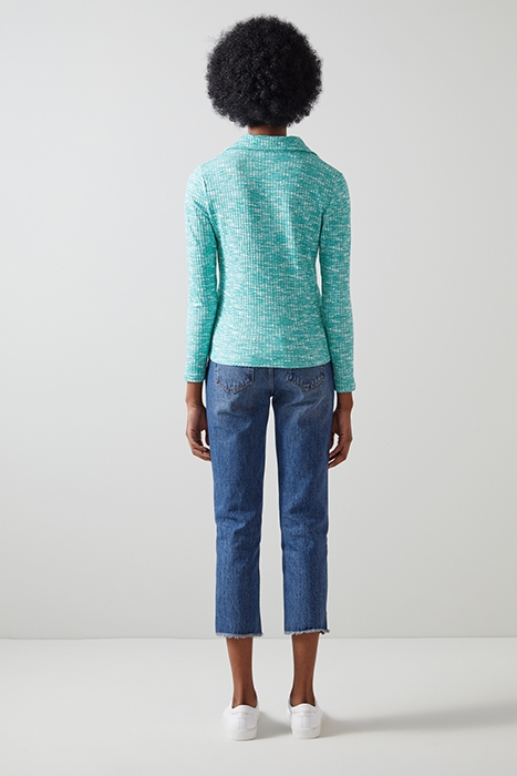 IVES POLO SHIRT GREEN/CREAM 3