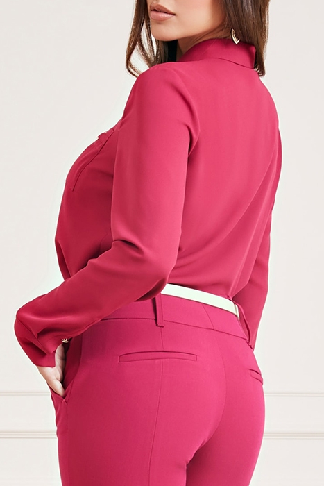 PHOEBE CHAIN BLOUSE MID MAGENTA 2