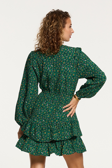 TARIJA DRESS POPPY FLOWER RAIN GREEN FLOWER 2