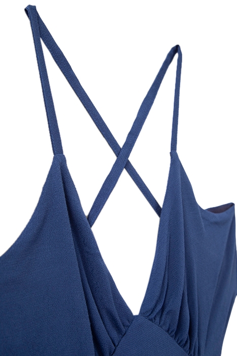 WOMEN'S NAVY BLUE LONG DRESS 3