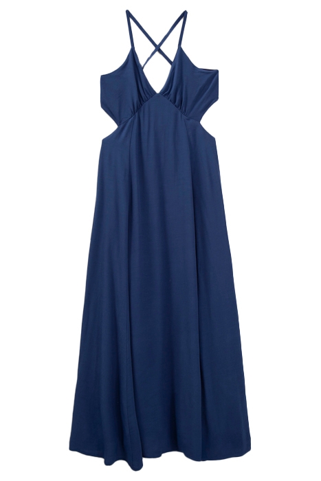 WOMEN'S NAVY BLUE LONG DRESS 1