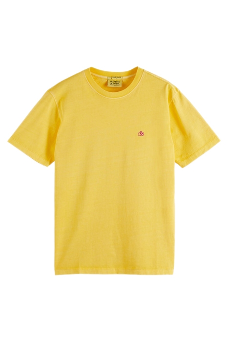GARMENT DYE LOGO EMBROIDERY TEE SUNSHINE 1