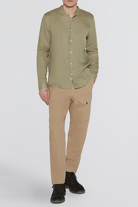 BEIGE CHEVRON SLIM CHINOS 3