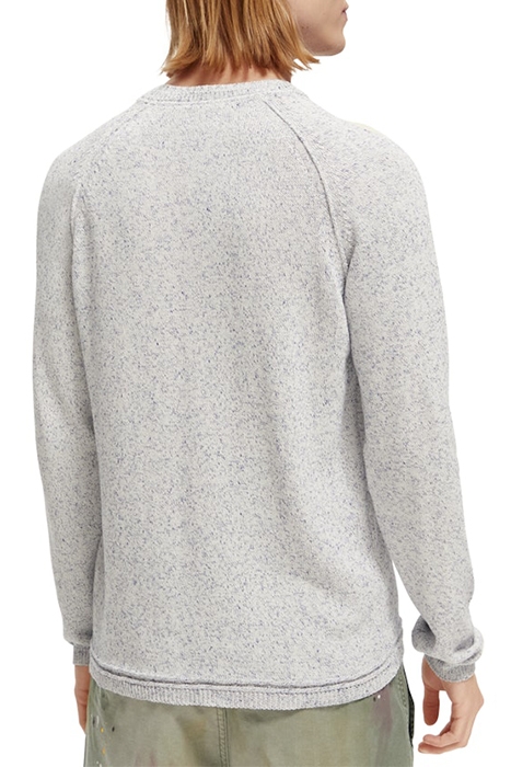 STRUCTURED MELANGE PULLOVER RIVIERA BLUE MELANGE 4