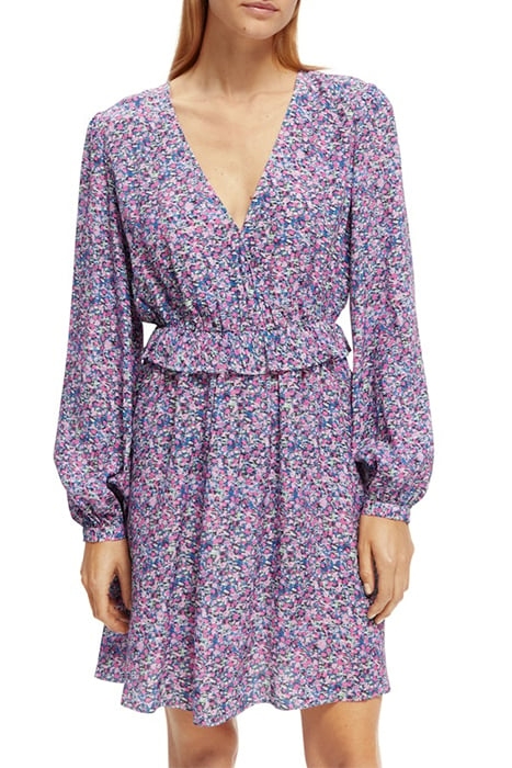 WRAPPED SHORT DRESS ROSARIA PURPLE 6