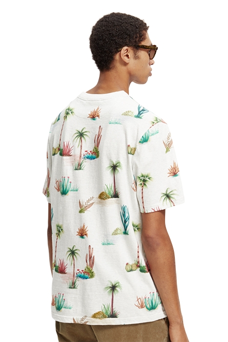 PRINTED REGULAR FIT T-SHIRT IN ORGANIC COTTON COMBO E 4