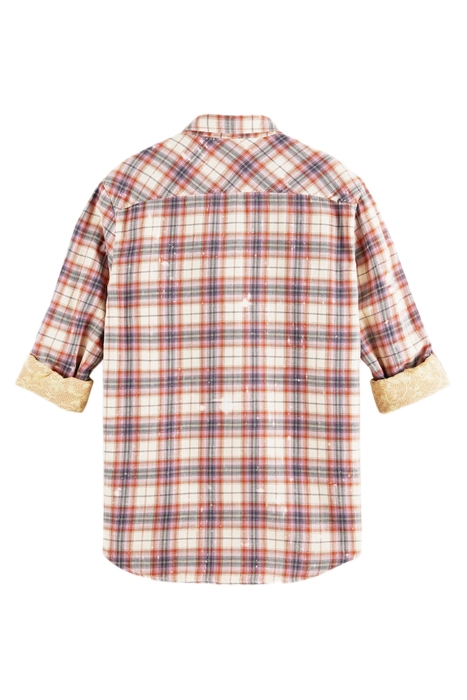 REGULAR-FIT DOUBLE-LAYERED CHECKED SHIRT COMBO A 5