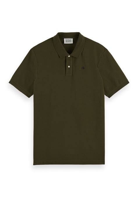ESSENTIALS - ORGANIC COTTON PIQUE POLO MILITARY 1