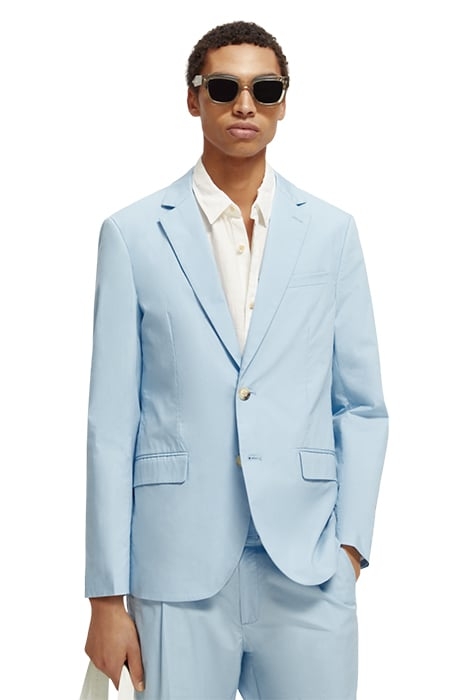 UNCONSTRUCTED DRESSED POPLIN BLAZER SEA BLUE 3