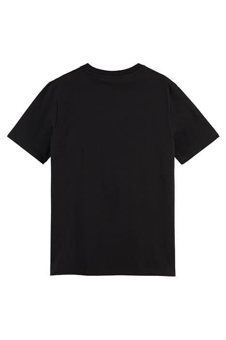 ESSENTIALS - CREWNECK JERSEY T-SHIRT IN ORGANIC COTTON BLACK 2