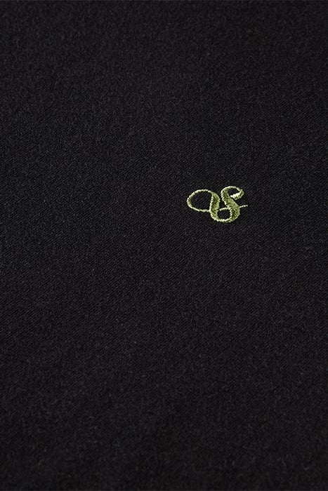 ESSENTIALS - CREWNECK JERSEY T-SHIRT IN ORGANIC COTTON BLACK 3