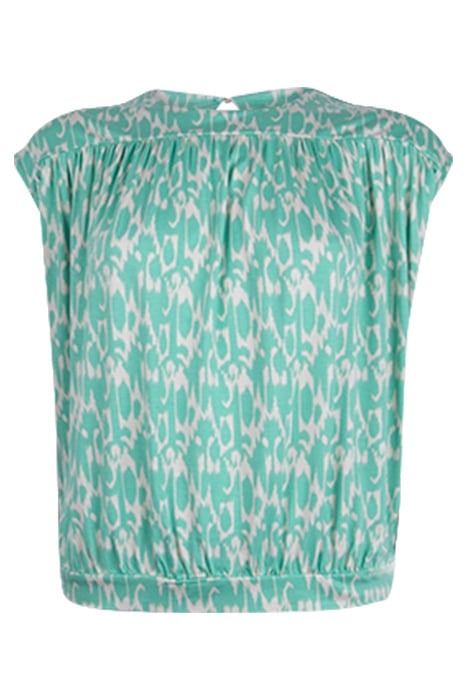 TOP TWO TONE PRINT ON VISCOSE EA SOFT EMERALD 1