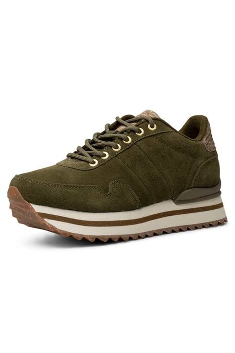 NORA III SUEDE PLATEAU DARK OLIVE 2