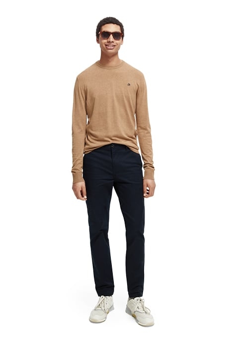 ESSENTIALS - CLASSIC CREWNECK PULLOVER CAMEL MELANGE 3