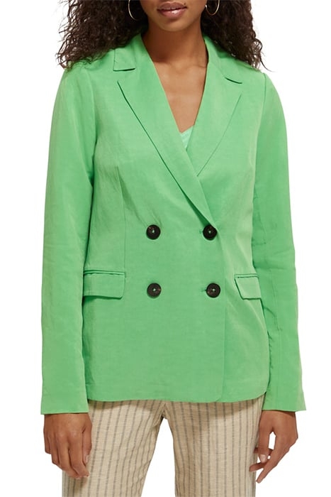 SUMMER DOUBLE BREASTED EVENT BLAZER BRIGHT PARAKEET 3