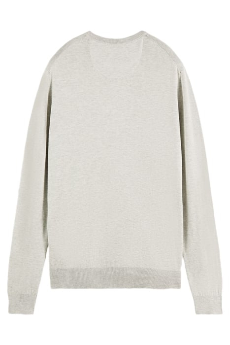 ESSENTIALS - CLASSIC CREWNECK PULLOVER BONE WHITE MELANGE 2