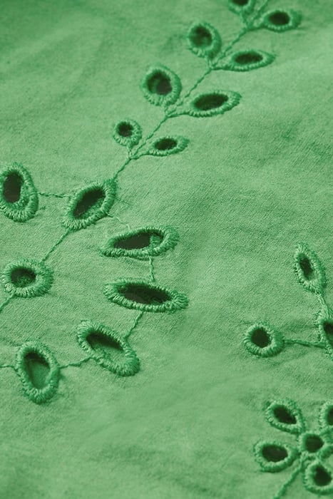 RUCHED FRONT FLUTTER SLEEVE TOP BRIGHT PARAKEET 3