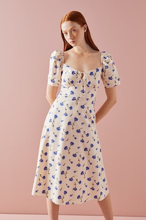 PHELIA MIDI DRESS CREAM 2