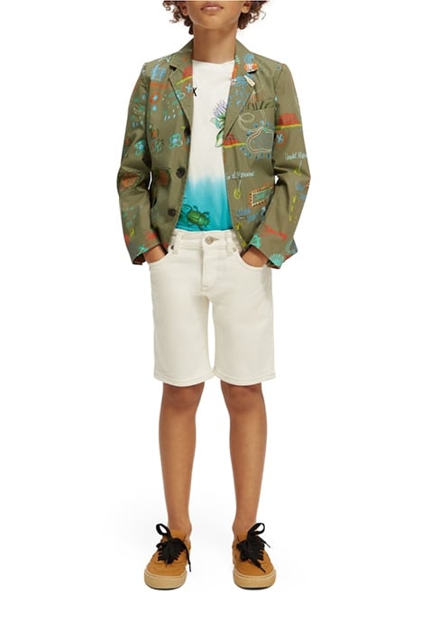 ALL-OVER PRINTED BLAZER PARK SCRIBBLES MILITARY 5