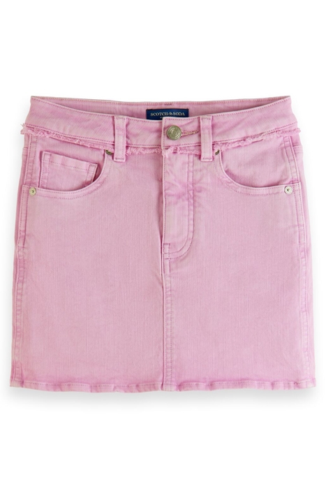 5 POCKET DENIM MINI SKIRT LILAC 1