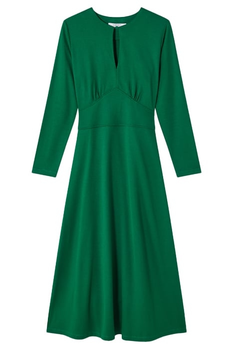 SERA MIDI DRESS DARK GREEN 3