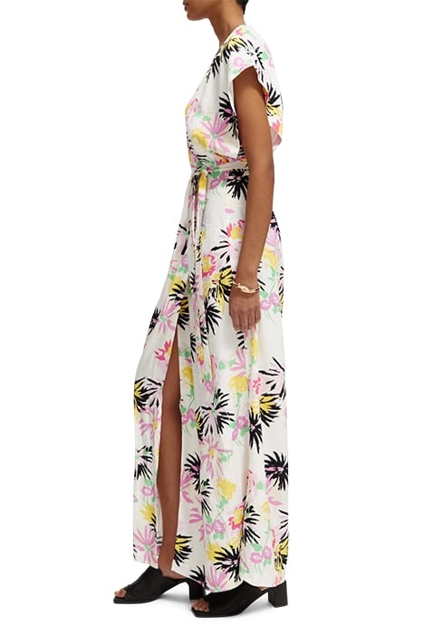 ALLOVER PRINTED MAXI DRESS ASTER WHITE 5
