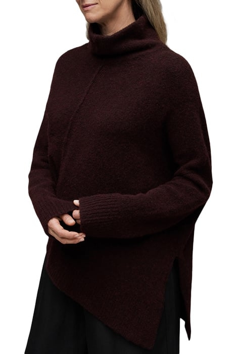 LOCK ROLL NECK RAISIN RED 6