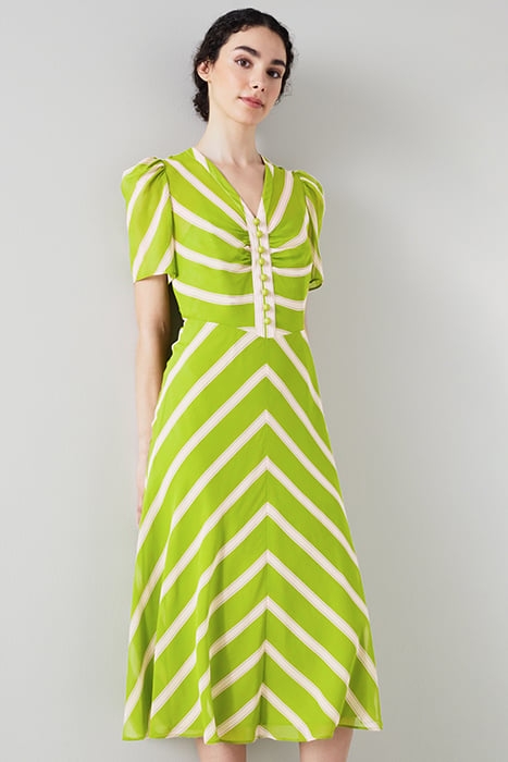 HOLZER MIDI DRESS LIME 1