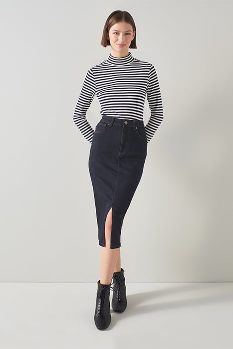 BETH DENIM SKIRT INDIGO 1