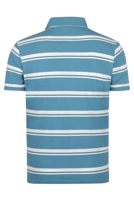 BOLD STRIPE POLO DARK AQUA 2