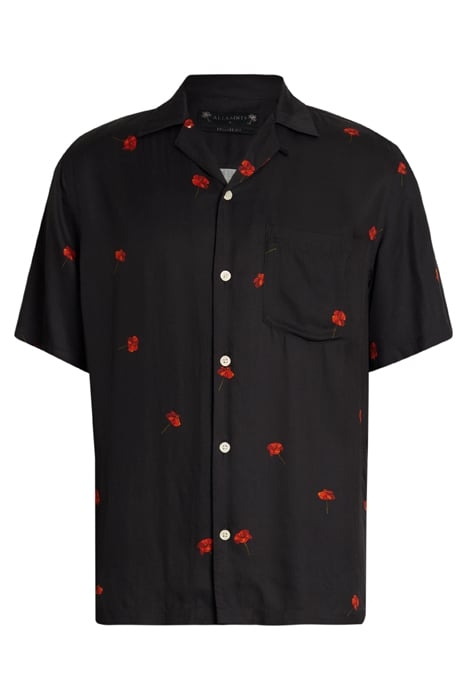 POPPIES SS SHIRT JET BLACK 4