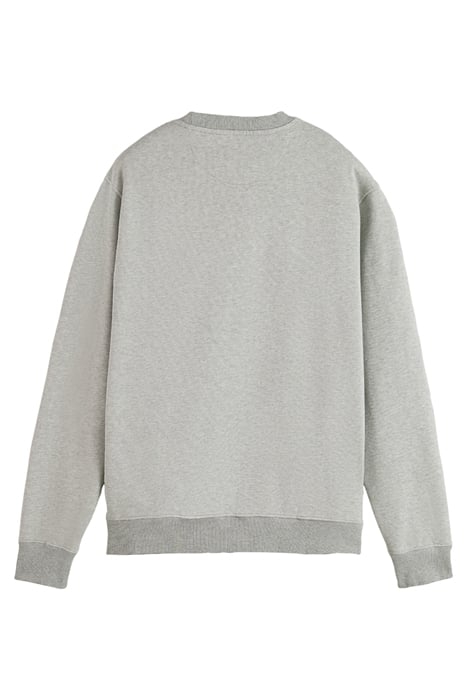 ESSENTIALS - ORGANIC COTTON FELPA CREWNECK SWEATSHIRT GREY M 2