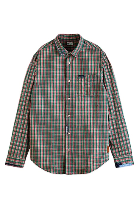 REGULAR-FIT CHECKED POPLIN SHIRT COMBO A 1