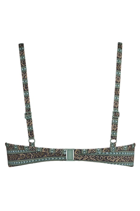 BEBALI OCEAN TEAL PLUNGE BALCONY BIKINI TOP 4