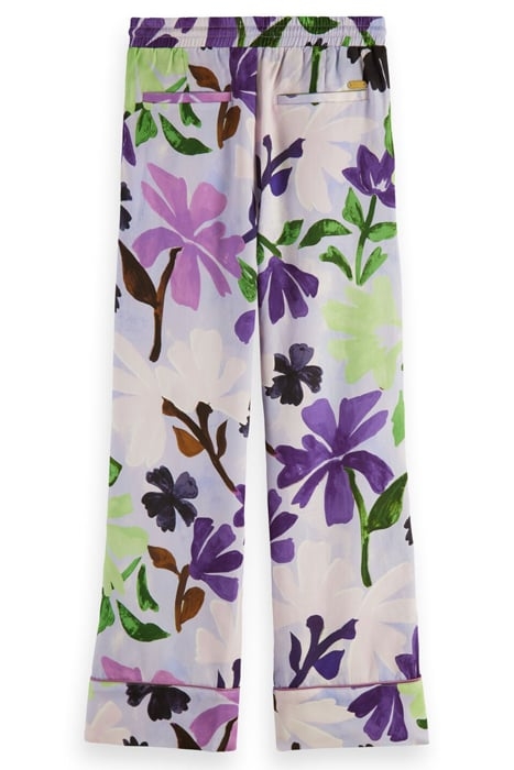 ALL-OVER PRINTED DRAPEY WIDE-LEG PANTS PAINTERS FLOWER 2