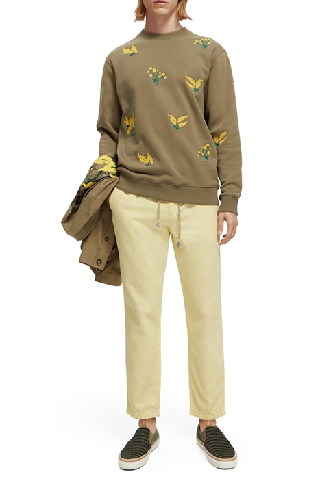 EMBROIDERED SWEATSHIRT KHAKI 4