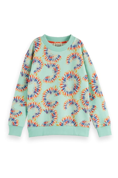 COTTON IN CONVERSION ALL-OVER PRINTED CREWNECK SWEATSHIRT TI 1