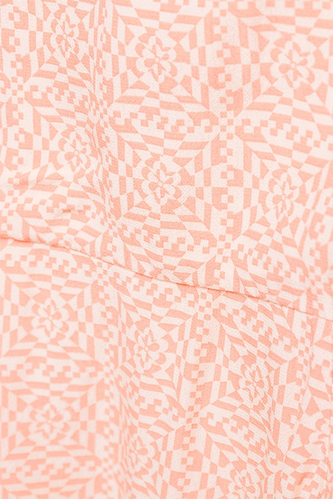 V-NECK S/S FLOWY SHIRT DRESS COMBO D 6