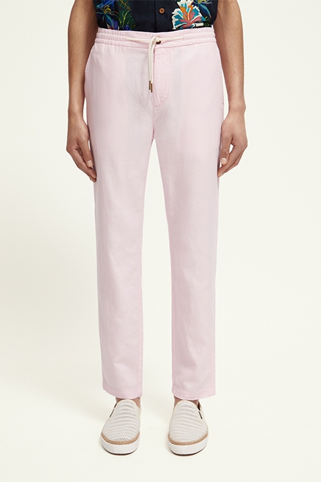 WARREN COTTON/LINEN TWILL JOGGER ROSE 2