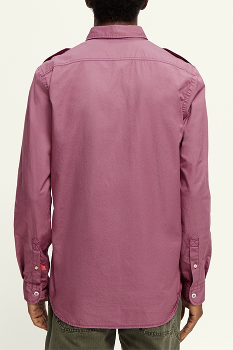 REGULAR-FIT REFINED COTTON SHIRT DAHLIA 3