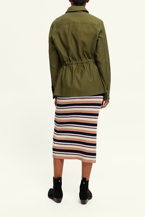 WORKWEAR JACKET IN ORGANIC COTTON ARMY GREEN 4