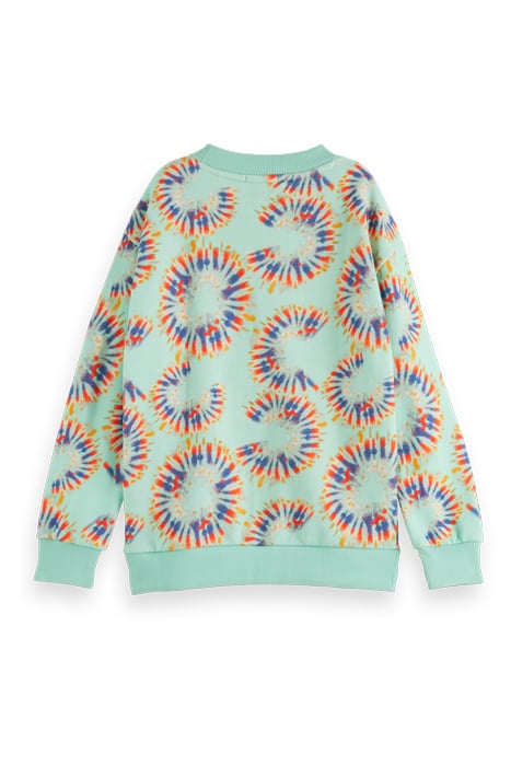 COTTON IN CONVERSION ALL-OVER PRINTED CREWNECK SWEATSHIRT TI 2